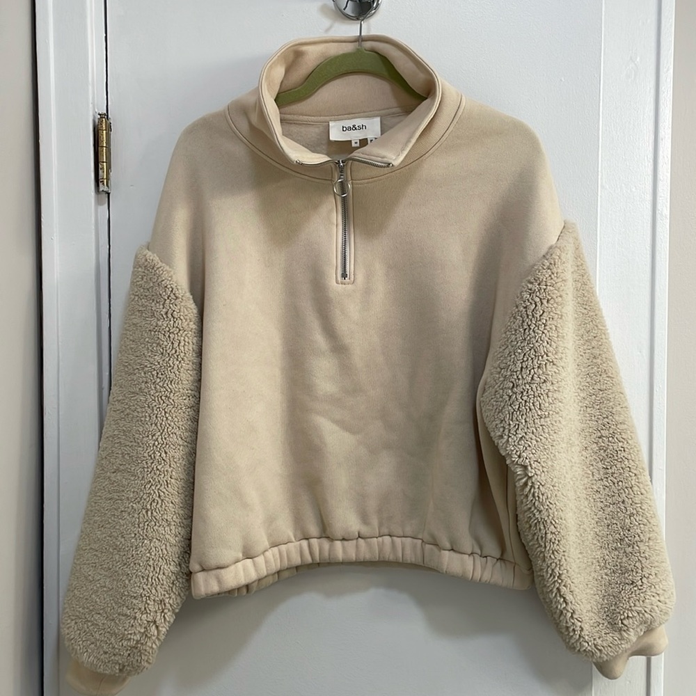 Ba&sh quarterzip sweatshirt